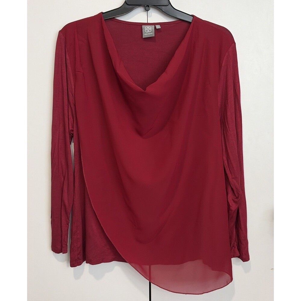 Jessica Simpson Women's Blouse Burgundy Size 2X